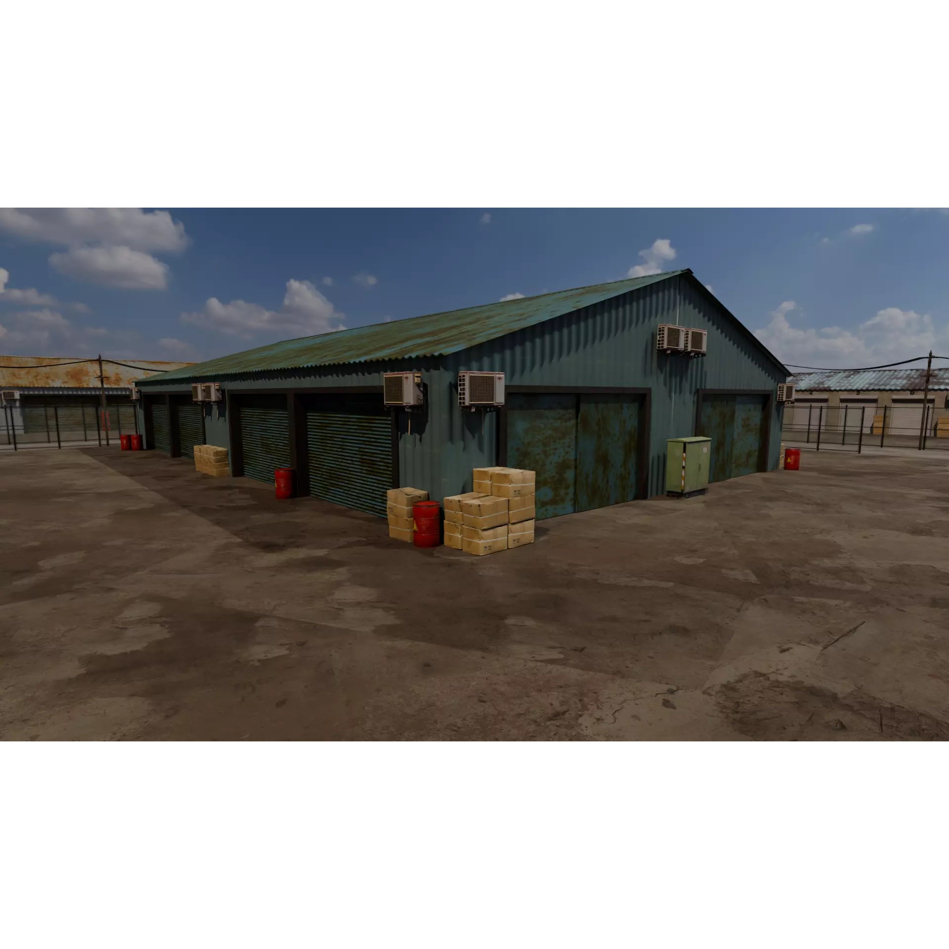 Industrial Storage Complex - Game-Ready 3D Model - View 9