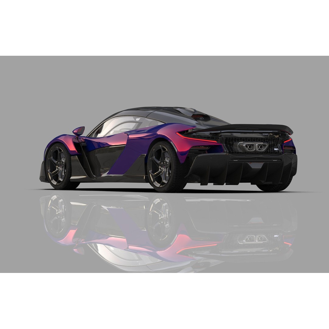 McLaren W1 2025 3D Model – High-Poly Interior, FBX, OBJ, Blender - View 13