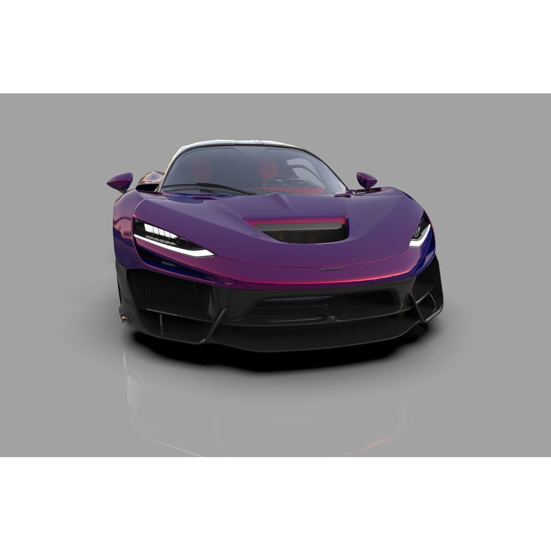 McLaren W1 2025 3D Model – High-Poly Interior, FBX, OBJ, Blender - View 16