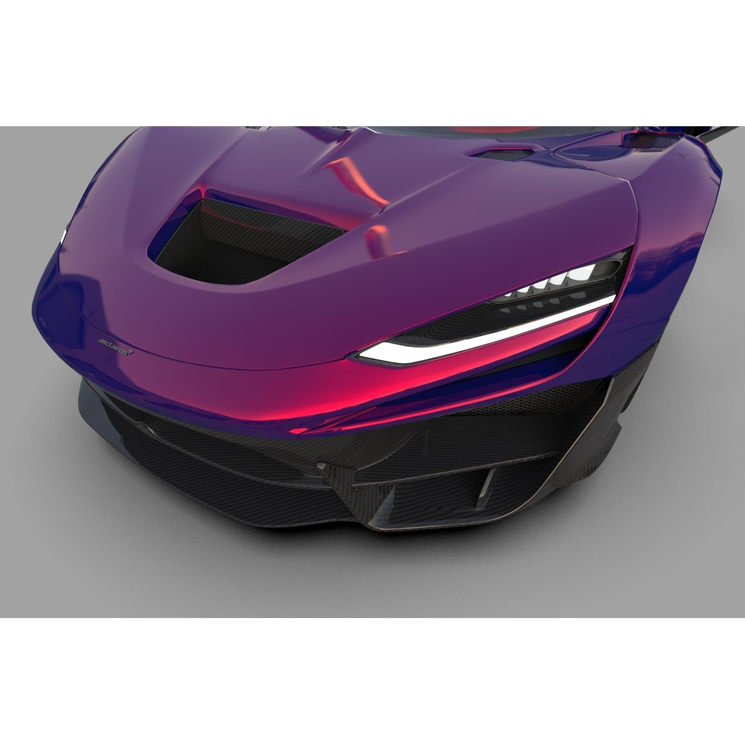 McLaren W1 2025 3D Model – High-Poly Interior, FBX, OBJ, Blender - View 18