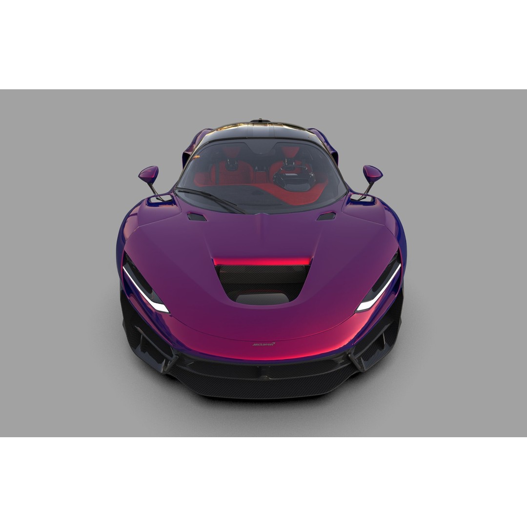 McLaren W1 2025 3D Model – High-Poly Interior, FBX, OBJ, Blender - View 19