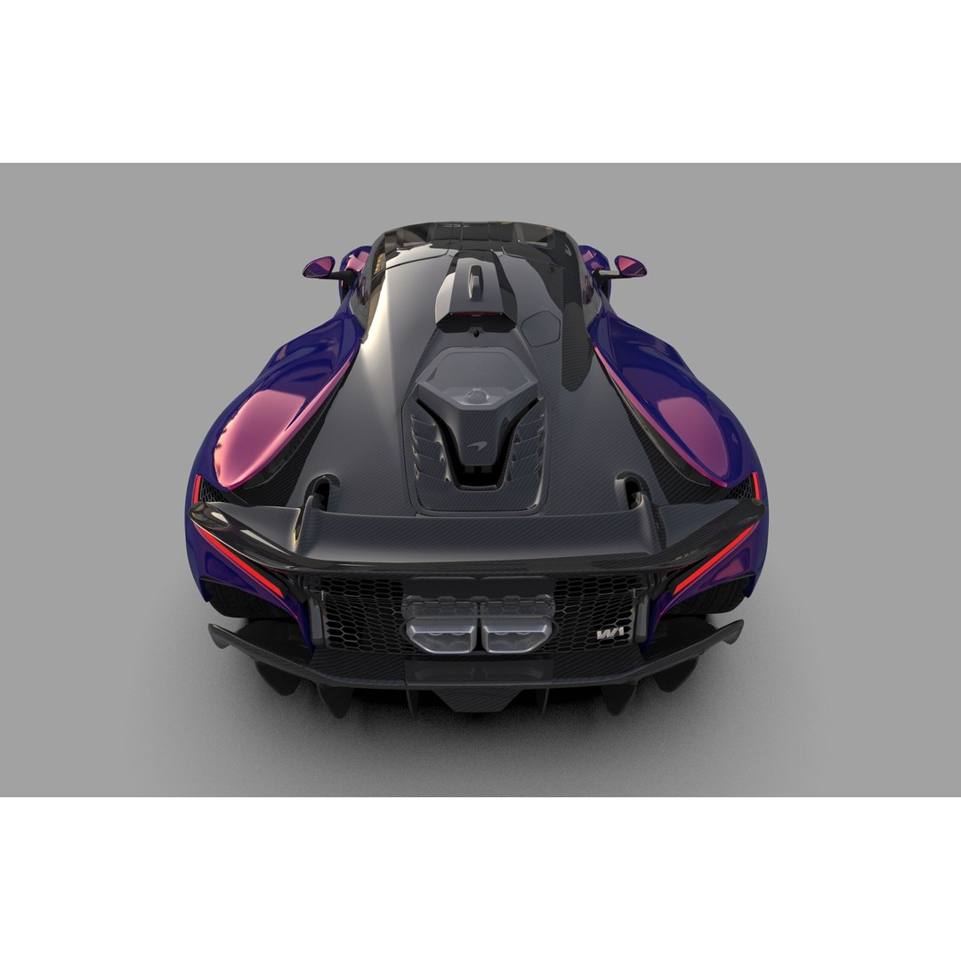 McLaren W1 2025 3D Model – High-Poly Interior, FBX, OBJ, Blender - View 20