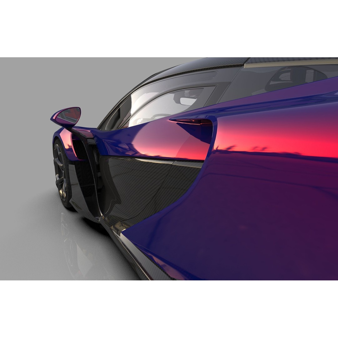 McLaren W1 2025 3D Model – High-Poly Interior, FBX, OBJ, Blender - View 22