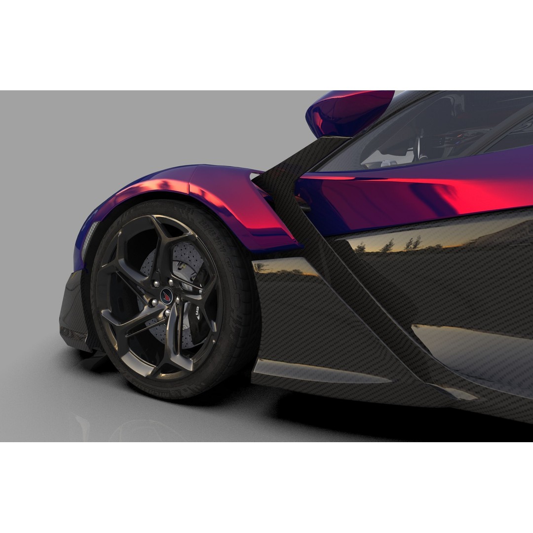 McLaren W1 2025 3D Model – High-Poly Interior, FBX, OBJ, Blender - View 23