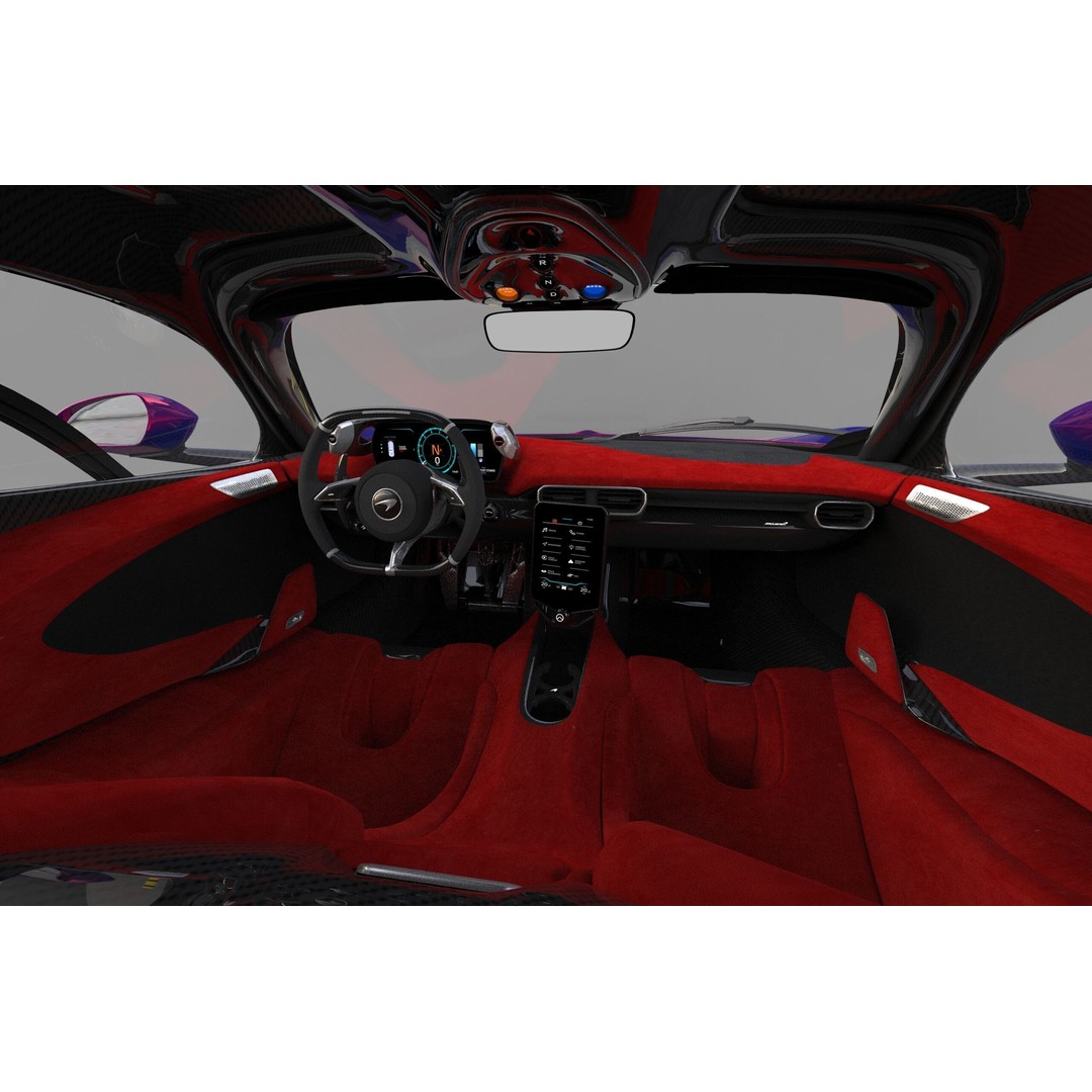McLaren W1 2025 3D Model – High-Poly Interior, FBX, OBJ, Blender - View 31