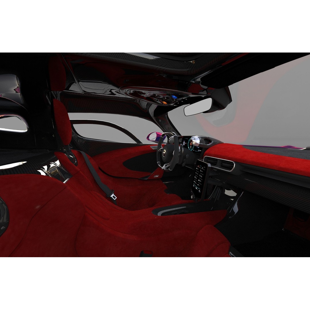 McLaren W1 2025 3D Model – High-Poly Interior, FBX, OBJ, Blender - View 33