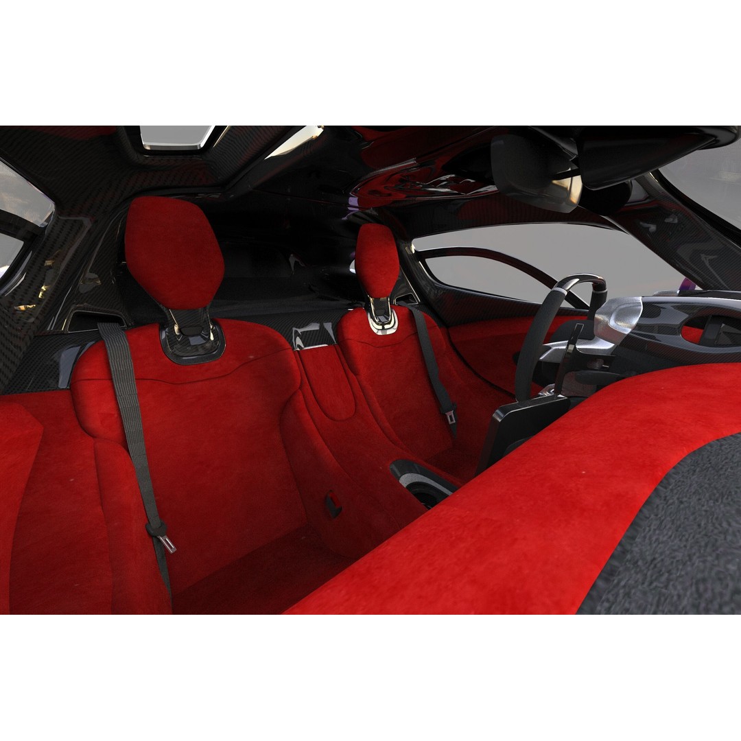 McLaren W1 2025 3D Model – High-Poly Interior, FBX, OBJ, Blender - View 35