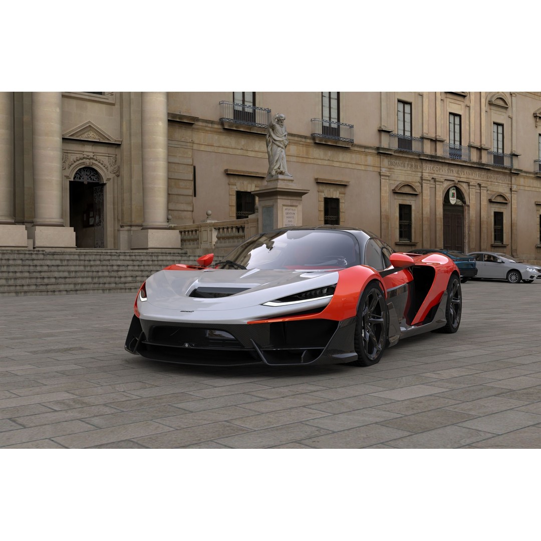 McLaren W1 2025 3D Model – High-Poly Interior, FBX, OBJ, Blender - View 36