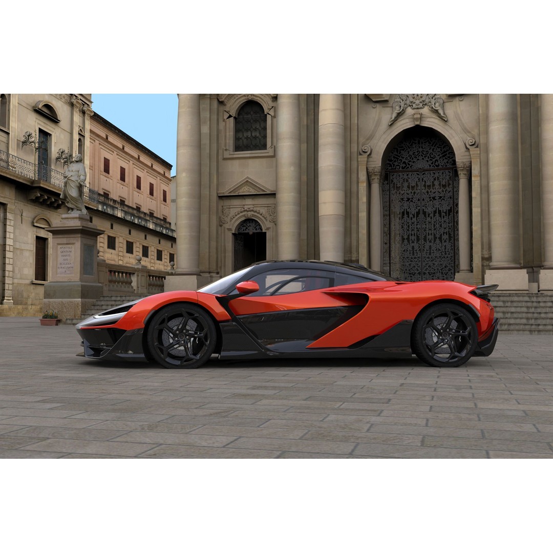 McLaren W1 2025 3D Model – High-Poly Interior, FBX, OBJ, Blender - View 37
