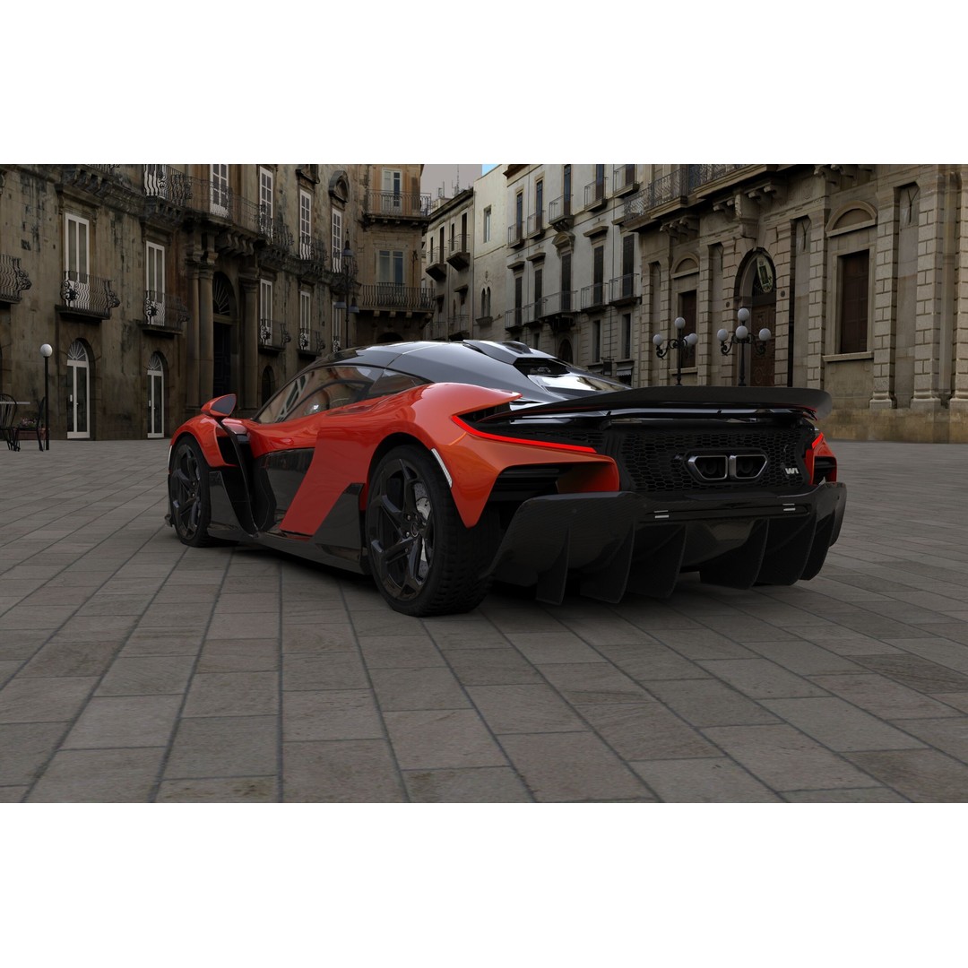 McLaren W1 2025 3D Model – High-Poly Interior, FBX, OBJ, Blender - View 38