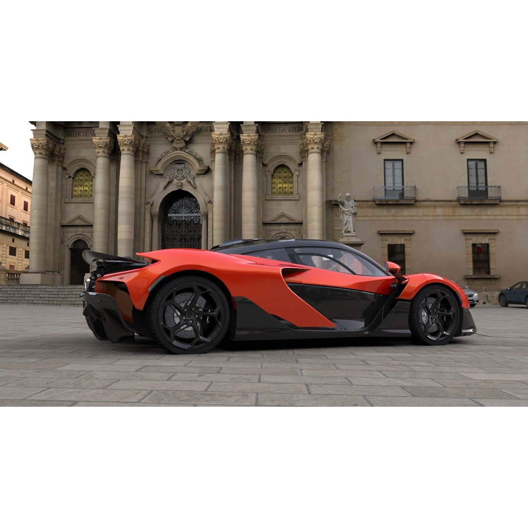 McLaren W1 2025 3D Model – High-Poly Interior, FBX, OBJ, Blender - View 39