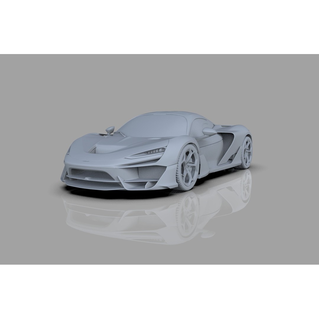 McLaren W1 2025 3D Model – High-Poly Interior, FBX, OBJ, Blender - View 44