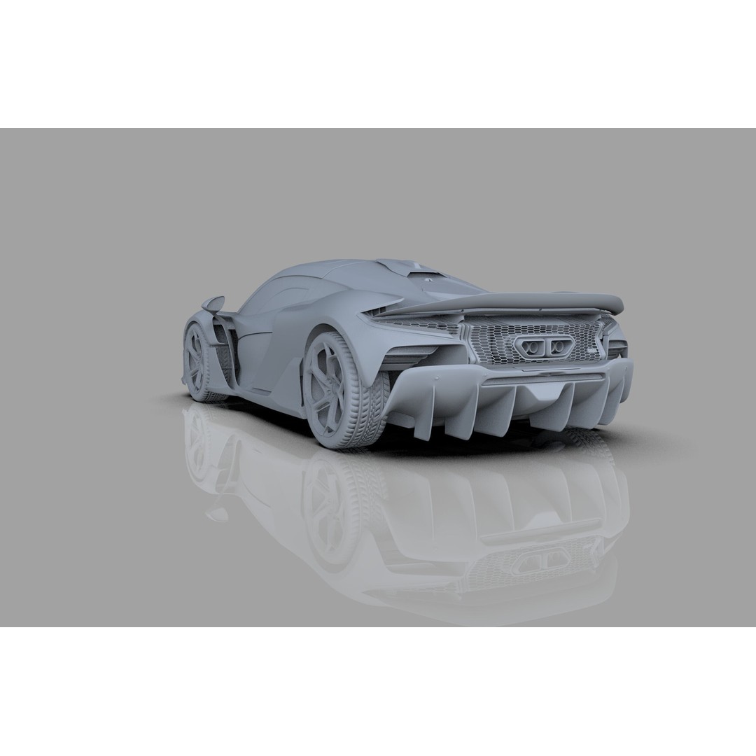 McLaren W1 2025 3D Model – High-Poly Interior, FBX, OBJ, Blender - View 45