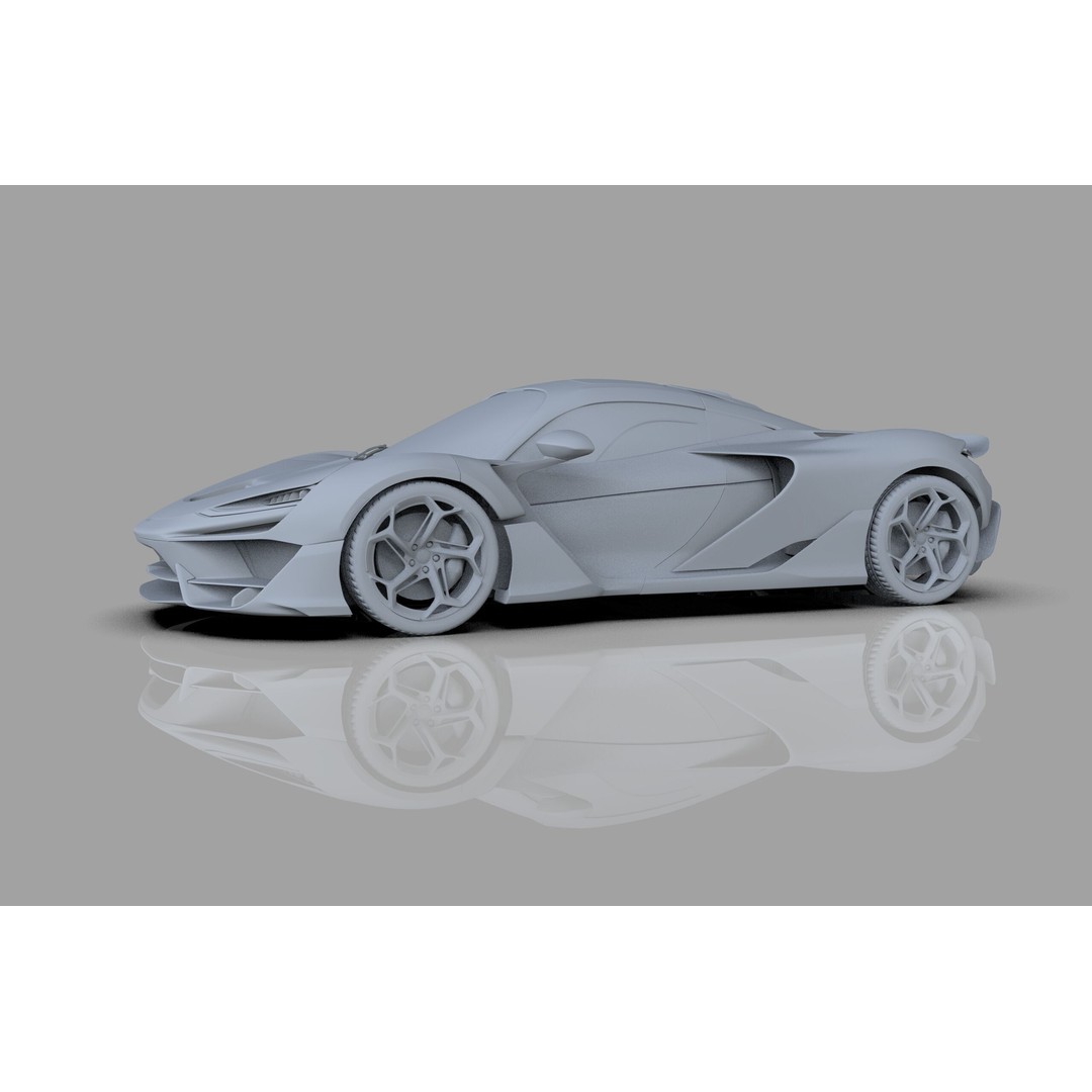 McLaren W1 2025 3D Model – High-Poly Interior, FBX, OBJ, Blender - View 46