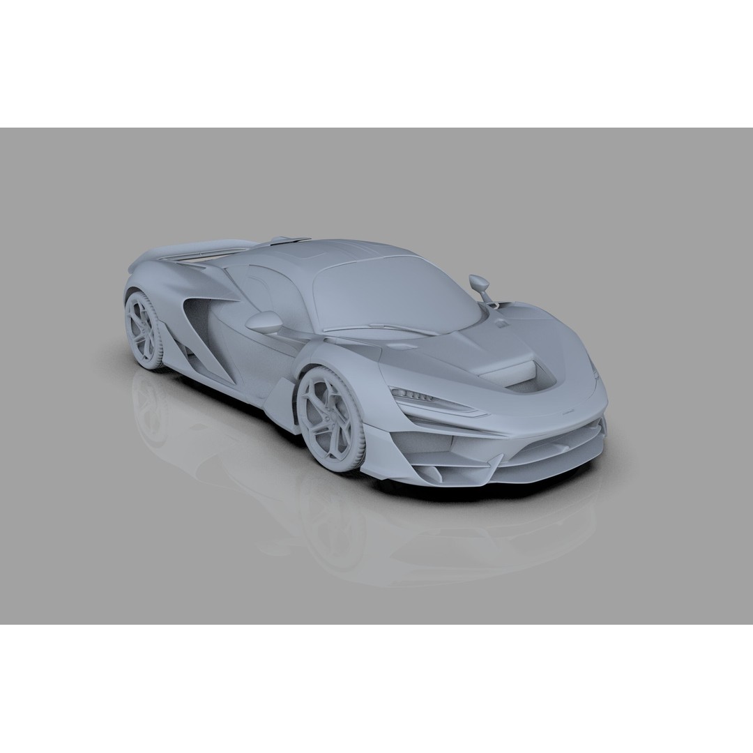 McLaren W1 2025 3D Model – High-Poly Interior, FBX, OBJ, Blender - View 49