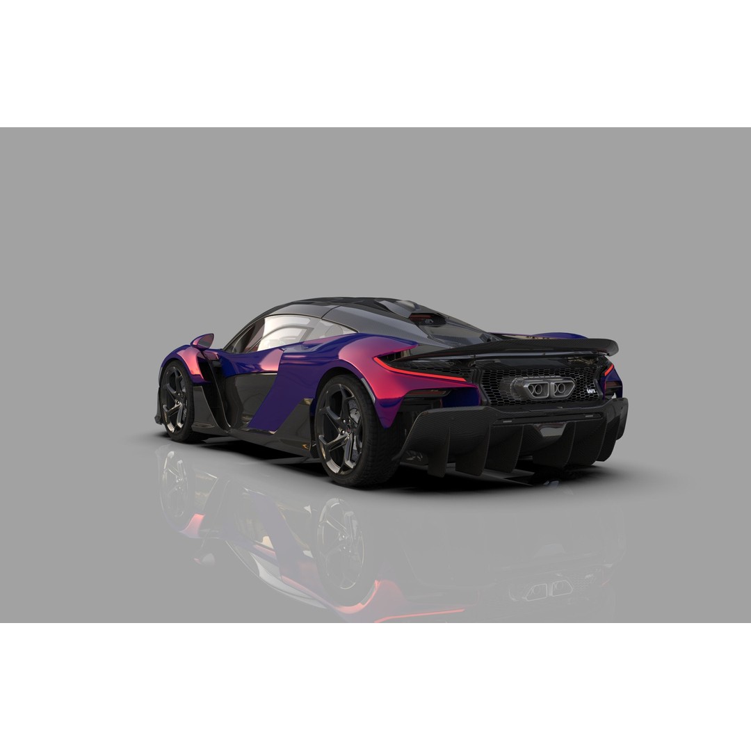 McLaren W1 2025 3D Model – High-Poly Interior, FBX, OBJ, Blender - View 5
