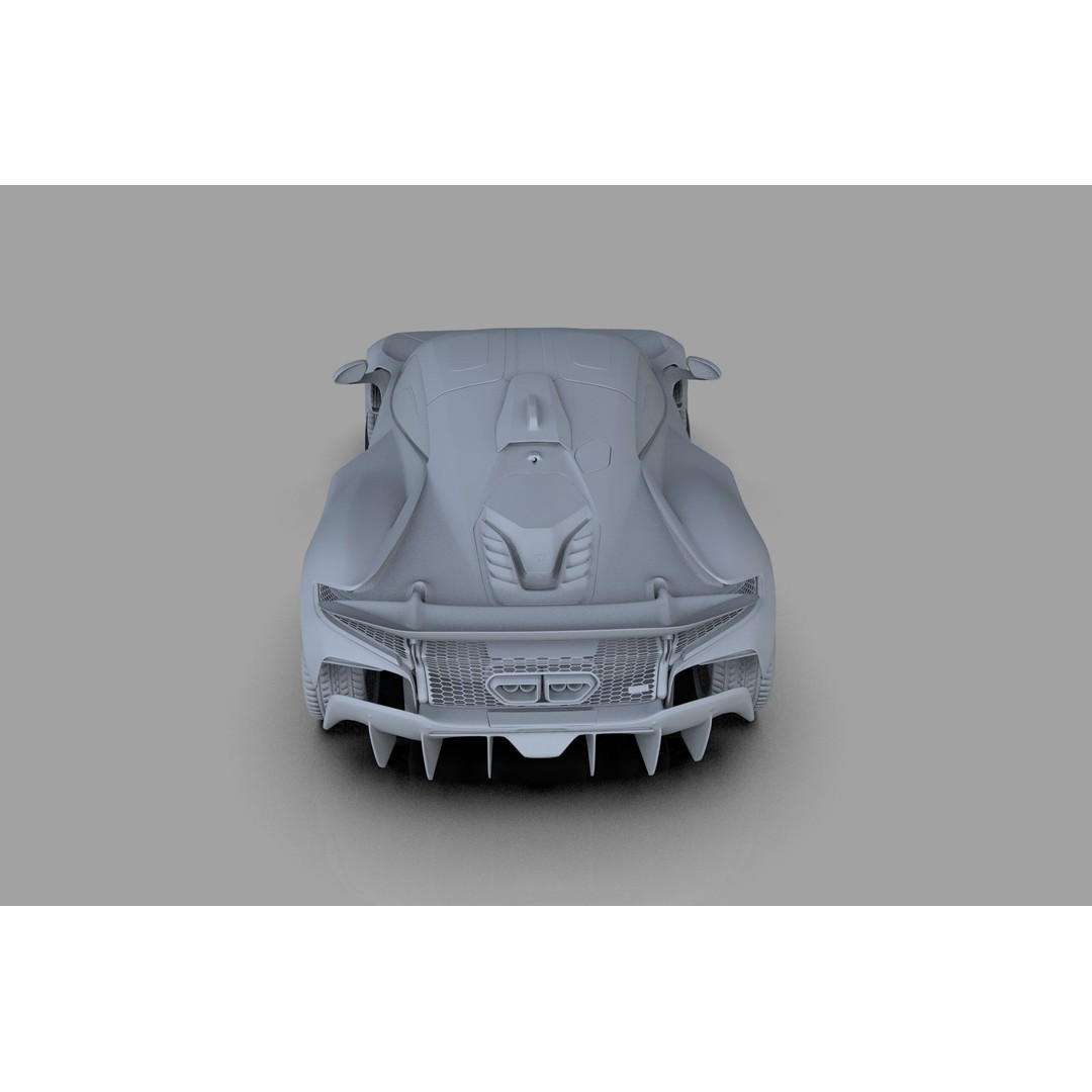 McLaren W1 2025 3D Model – High-Poly Interior, FBX, OBJ, Blender - View 50