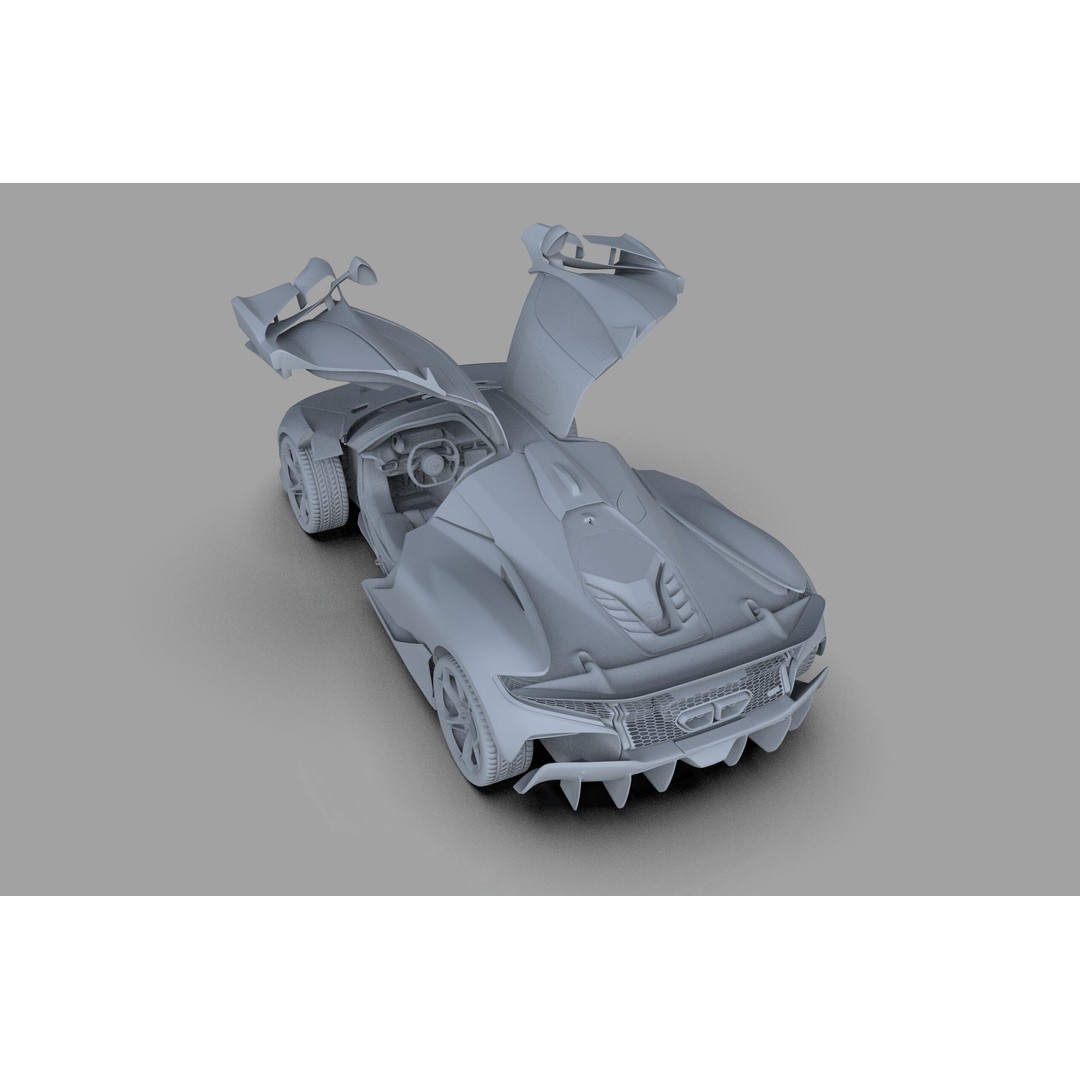 McLaren W1 2025 3D Model – High-Poly Interior, FBX, OBJ, Blender - View 55