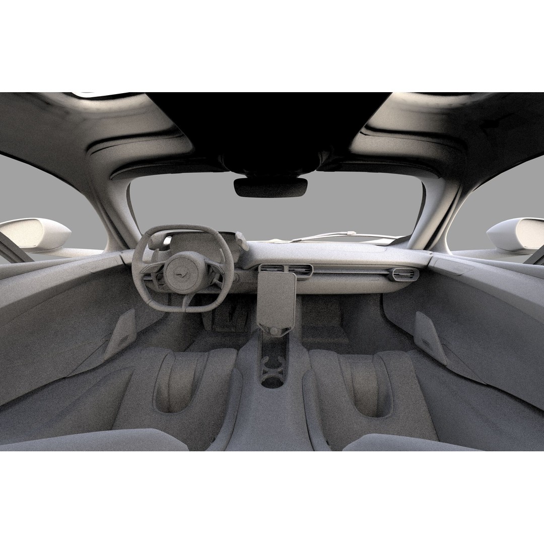 McLaren W1 2025 3D Model – High-Poly Interior, FBX, OBJ, Blender - View 56