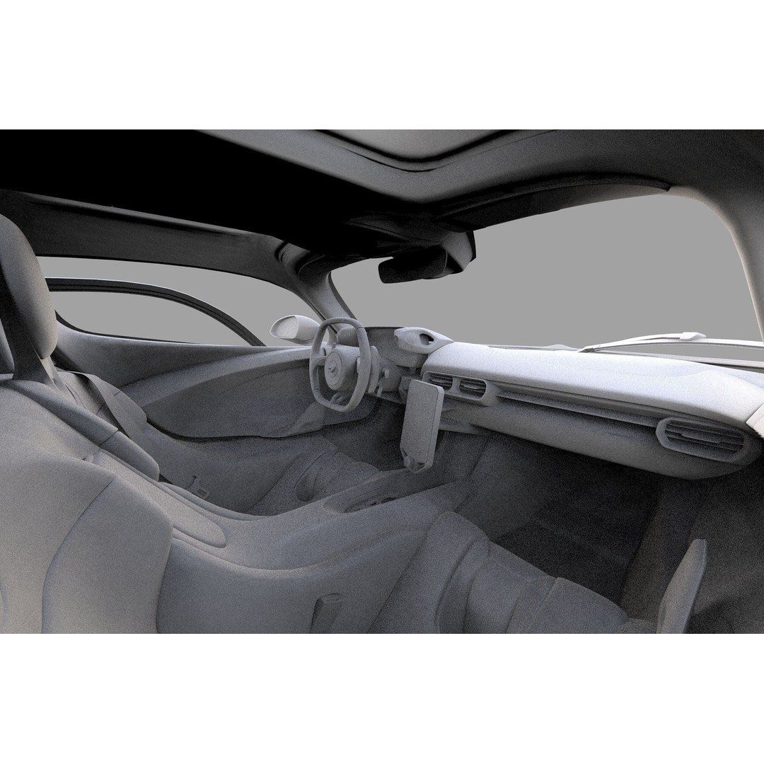 McLaren W1 2025 3D Model – High-Poly Interior, FBX, OBJ, Blender - View 57