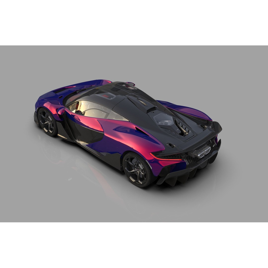 McLaren W1 2025 3D Model – High-Poly Interior, FBX, OBJ, Blender - View 6