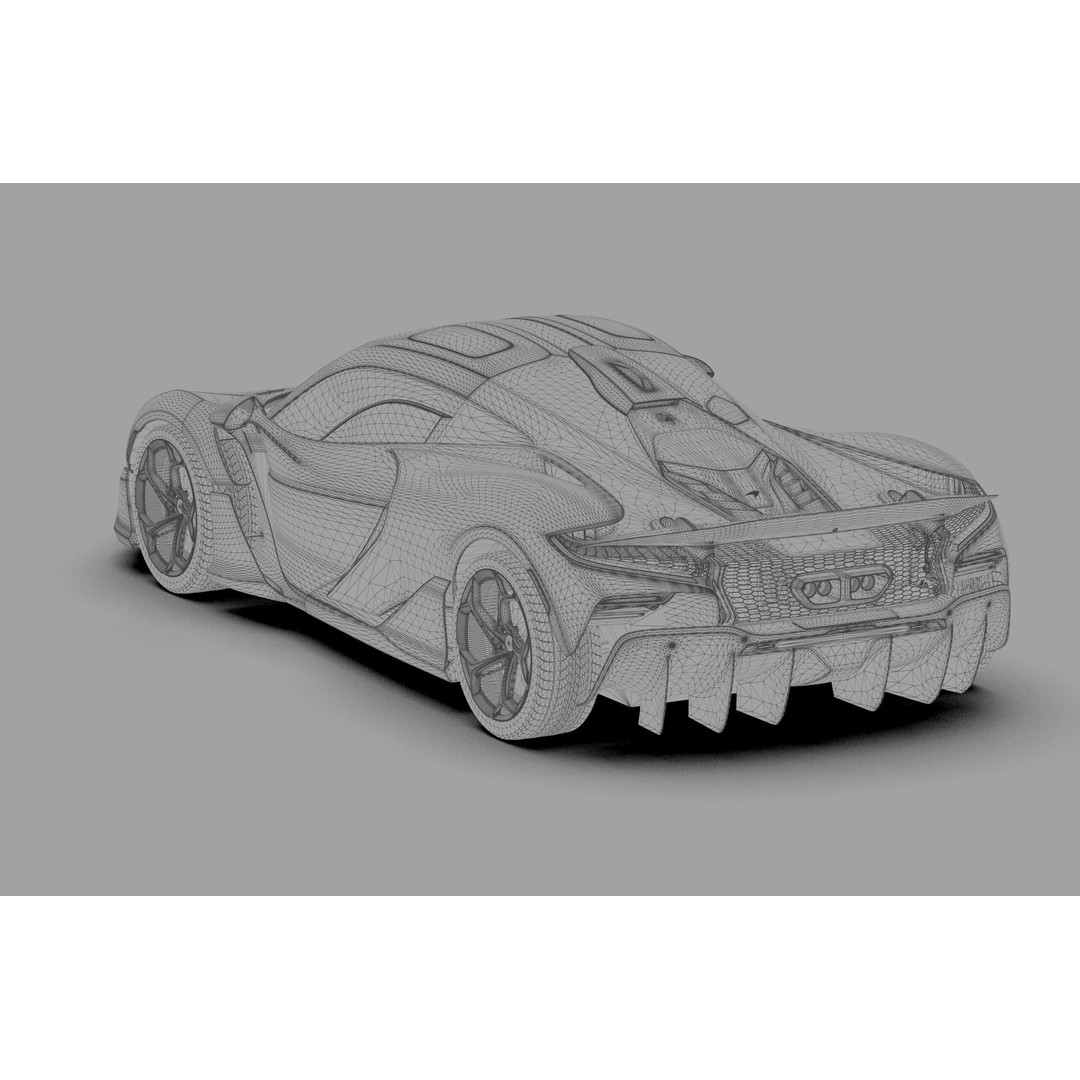 McLaren W1 2025 3D Model – High-Poly Interior, FBX, OBJ, Blender - View 61