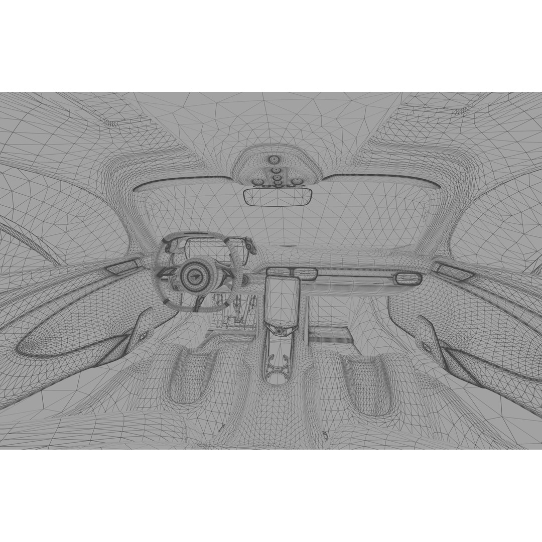 McLaren W1 2025 3D Model – High-Poly Interior, FBX, OBJ, Blender - View 66