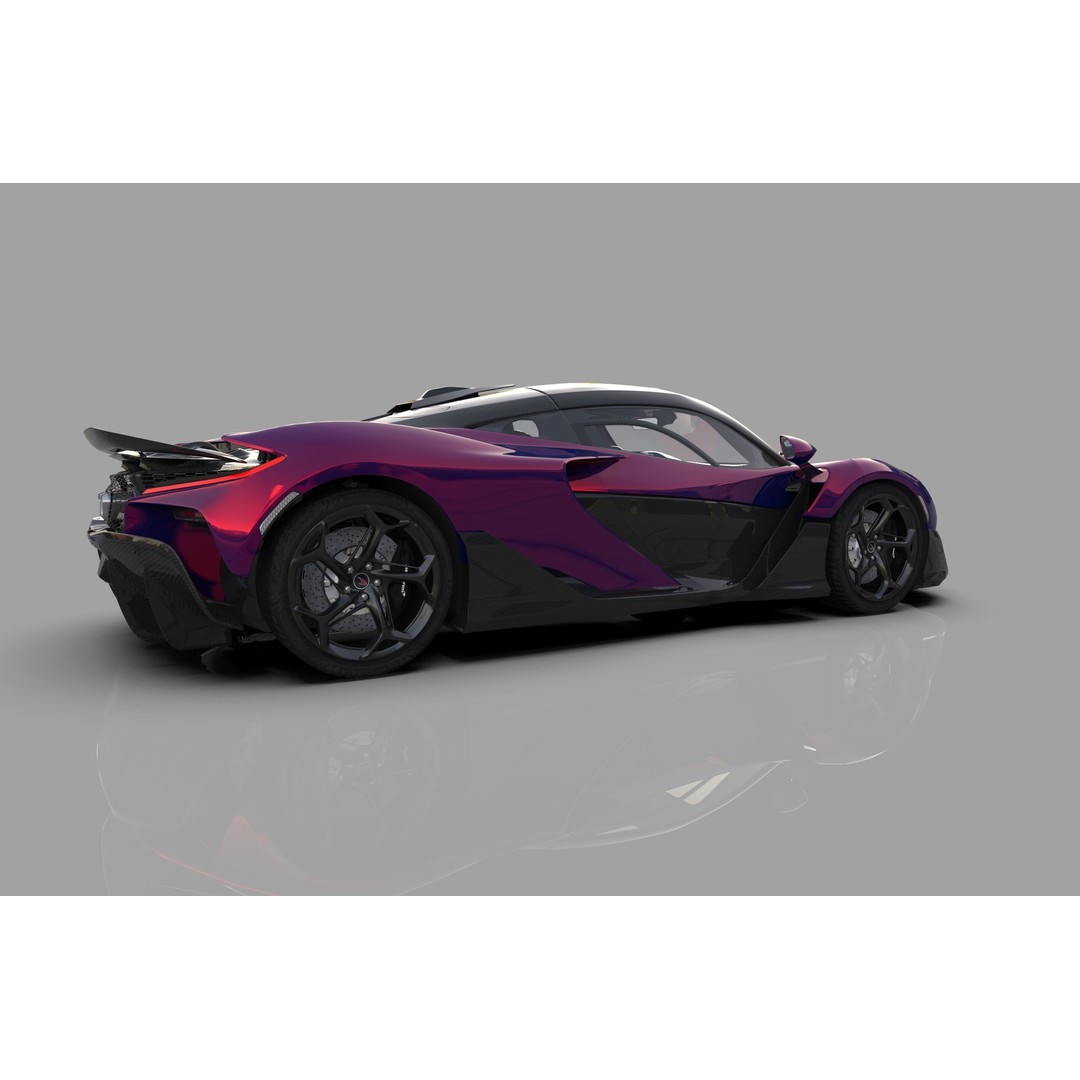 McLaren W1 2025 3D Model – High-Poly Interior, FBX, OBJ, Blender - View 9