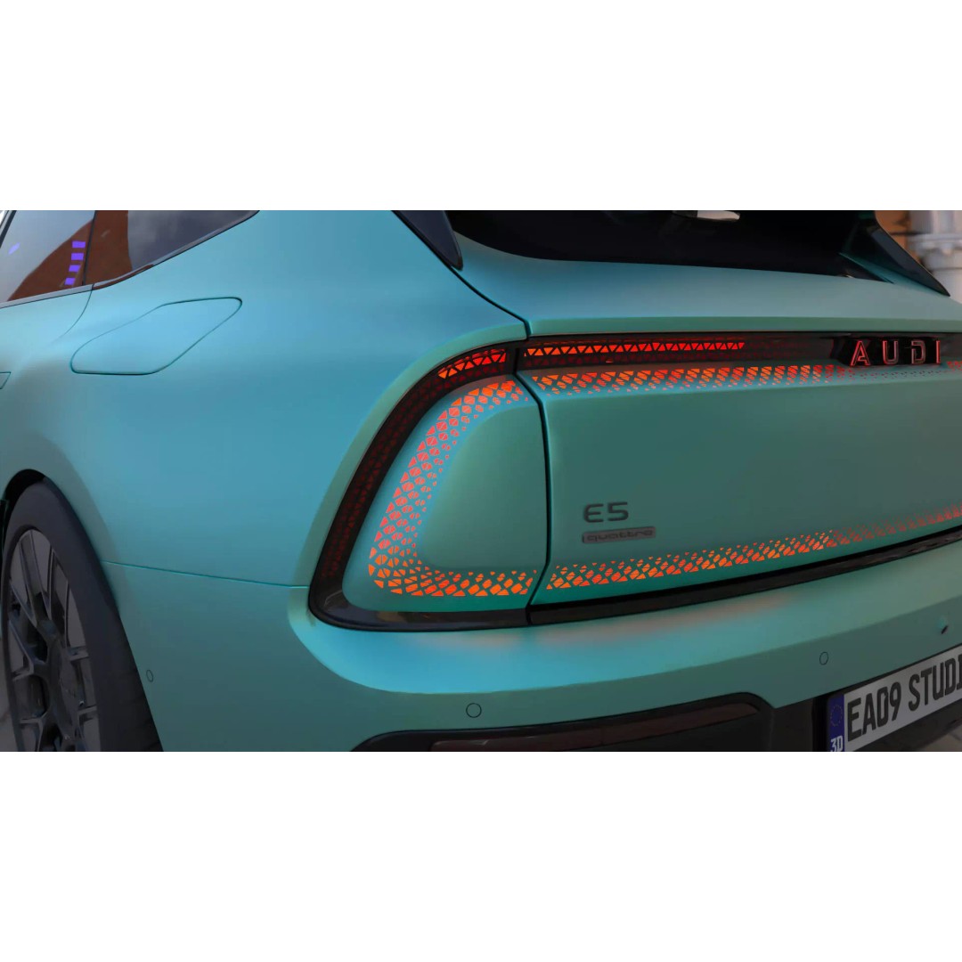 2026 Audi E5 Sportback EV 3D Model – High Poly PBR Asset, FBX, OBJ - View 10