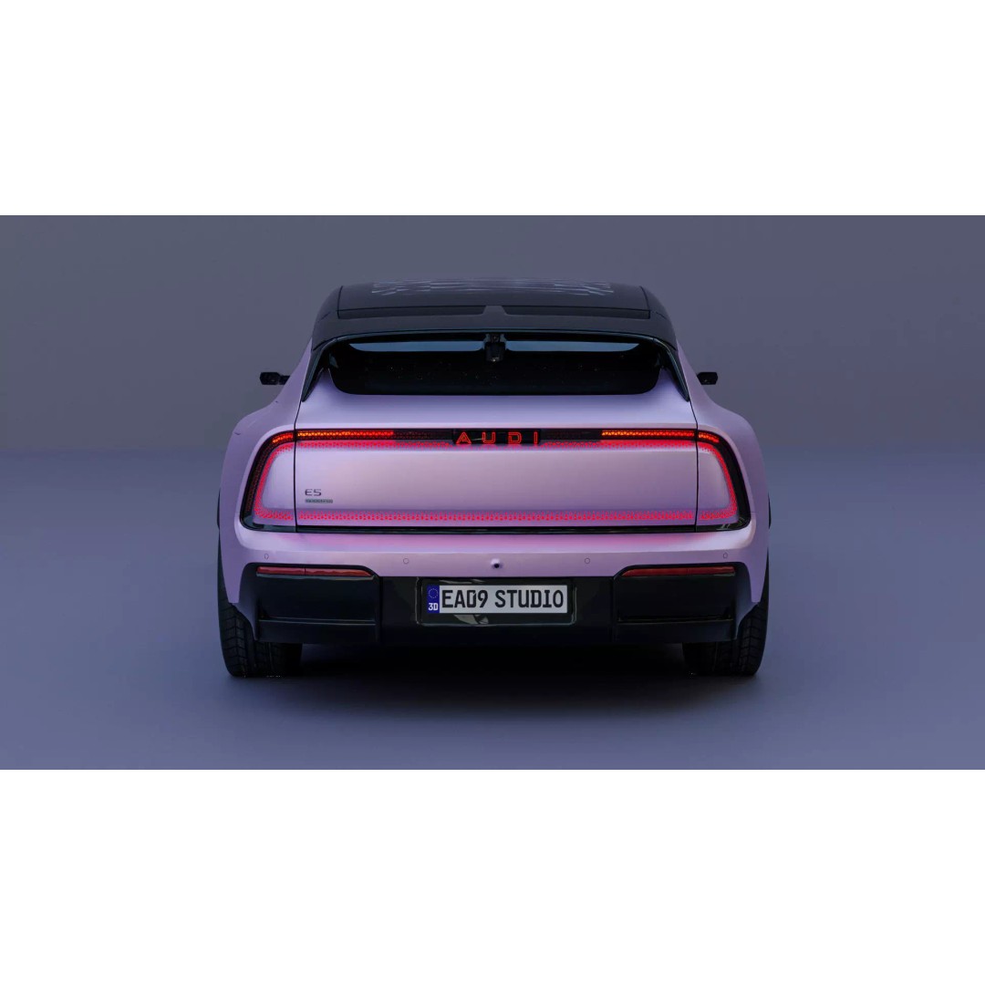 2026 Audi E5 Sportback EV 3D Model – High Poly PBR Asset, FBX, OBJ - View 12