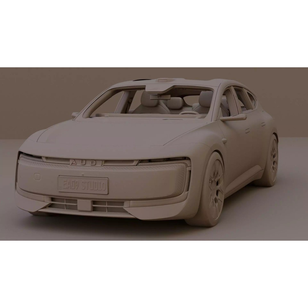 2026 Audi E5 Sportback EV 3D Model – High Poly PBR Asset, FBX, OBJ - View 17