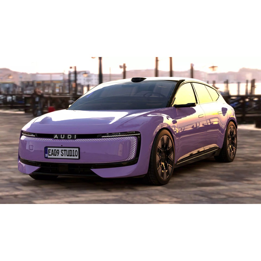 2026 Audi E5 Sportback EV 3D Model – High Poly PBR Asset, FBX, OBJ - View 3