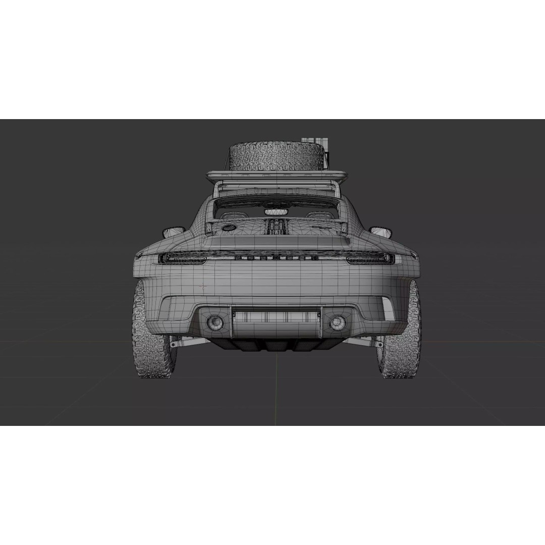 Porsche 911 Off Road 3D Model – High Poly Vehicle, Blender, FBX, OBJ