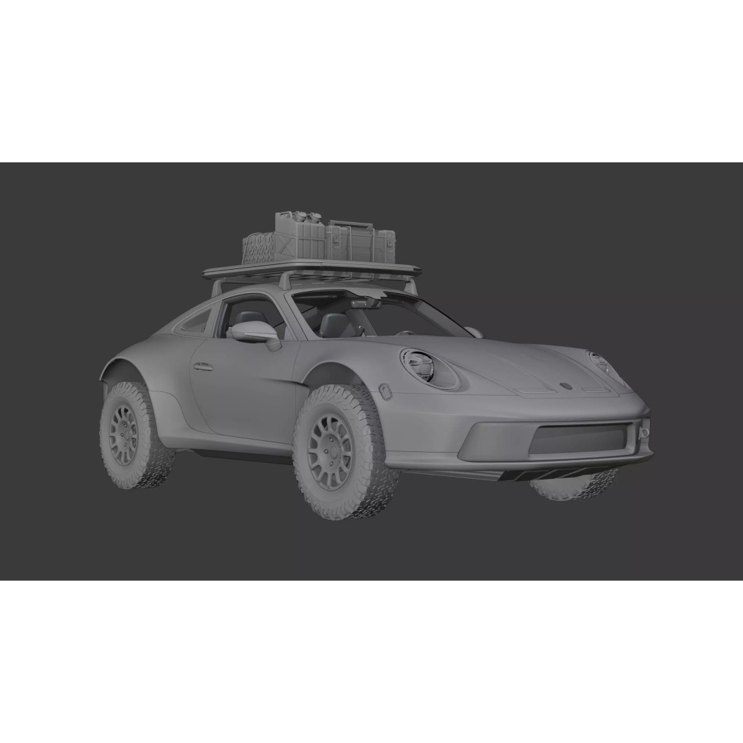 Porsche 911 Off Road 3D Model – High Poly Vehicle, Blender, FBX, OBJ - View 11