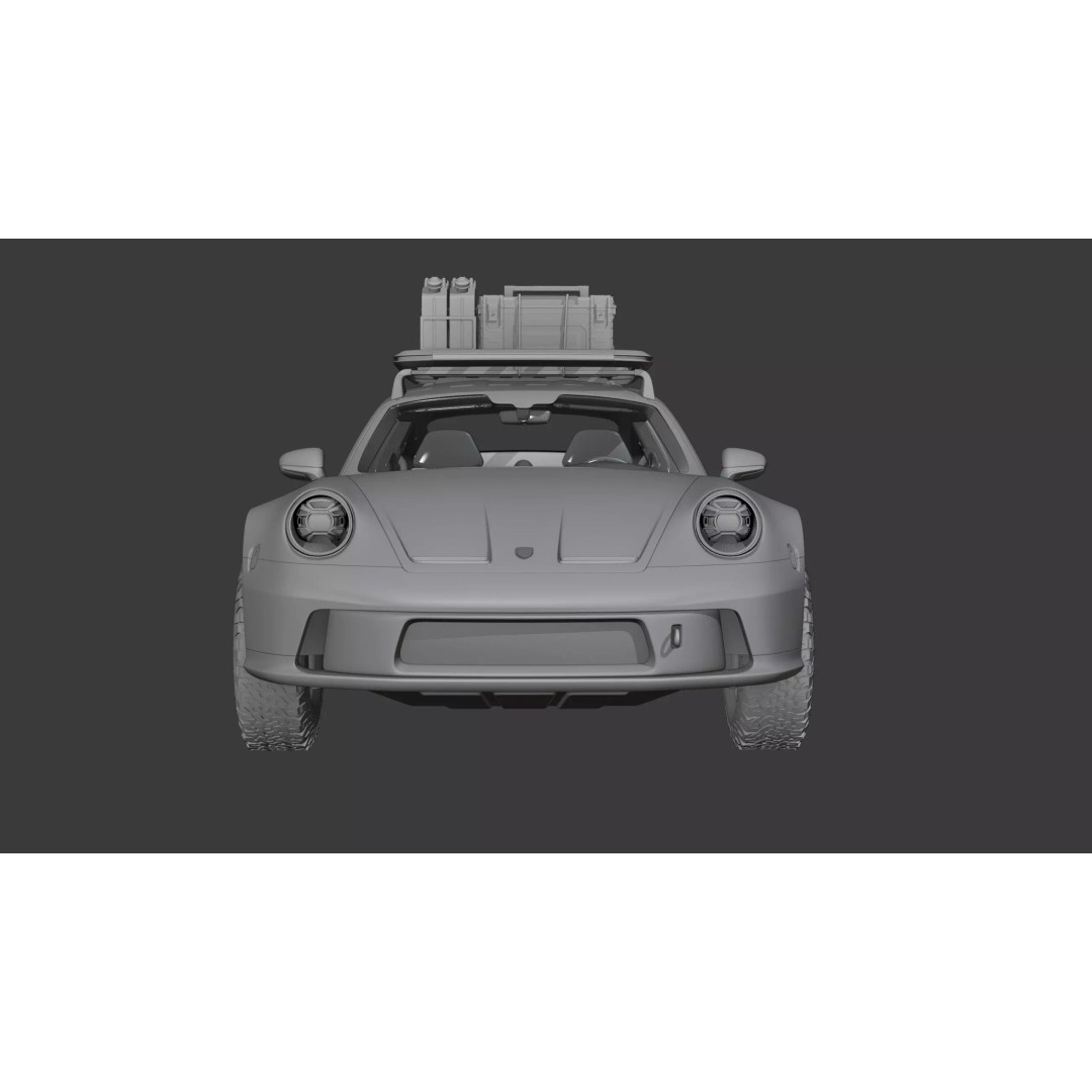 Porsche 911 Off Road 3D Model – High Poly Vehicle, Blender, FBX, OBJ - View 14