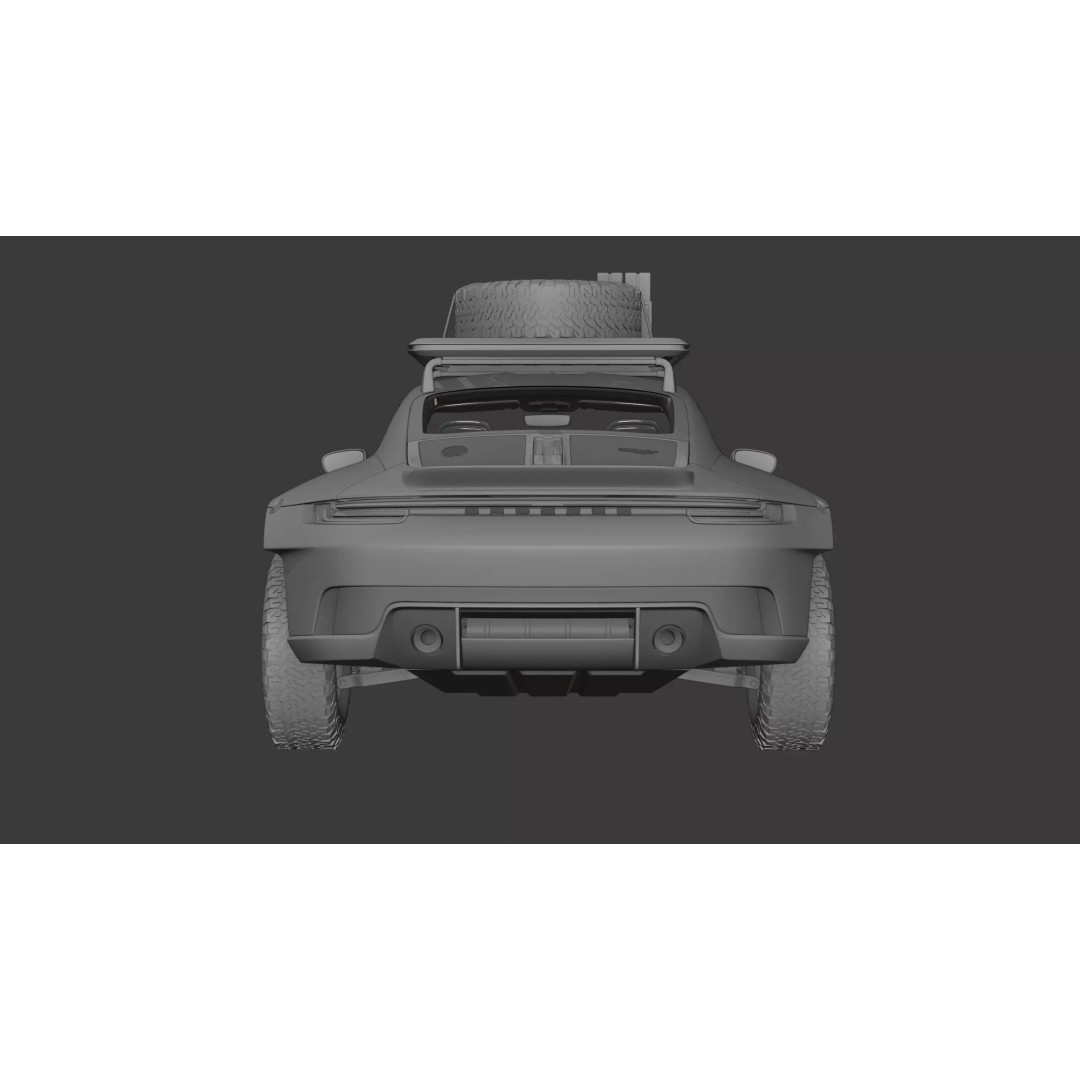 Porsche 911 Off Road 3D Model – High Poly Vehicle, Blender, FBX, OBJ - View 15