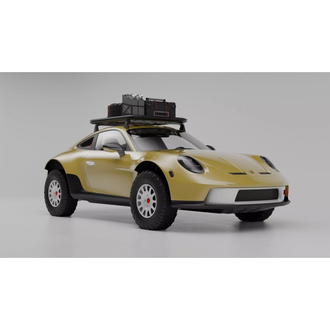 Porsche 911 Off Road 3D Model – High Poly Vehicle, Blender, FBX, OBJ - View 2