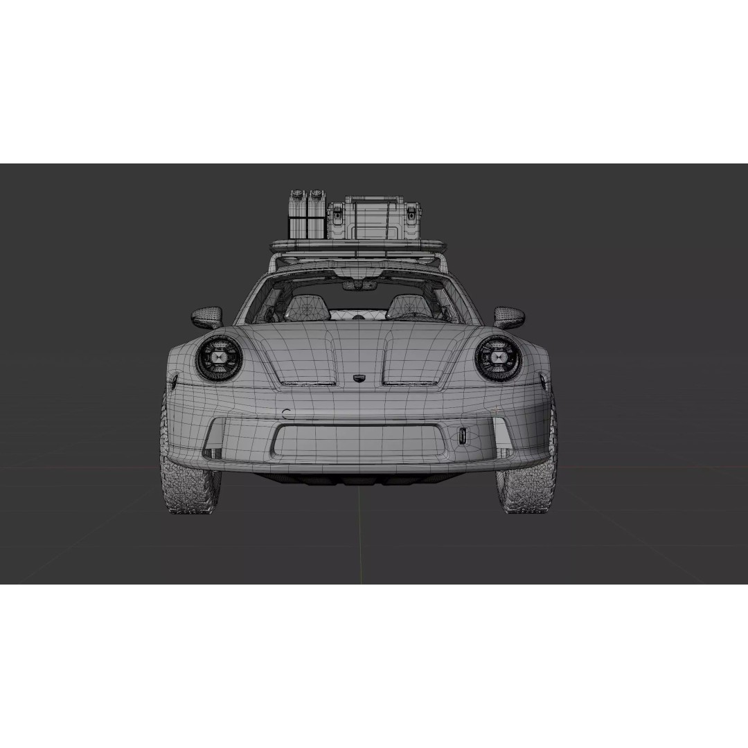 Porsche 911 Off Road 3D Model – High Poly Vehicle, Blender, FBX, OBJ - View 21