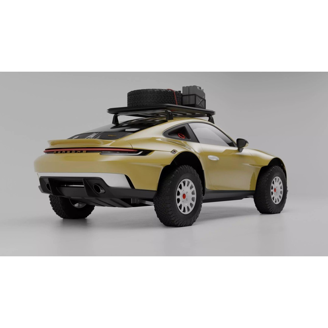 Porsche 911 Off Road 3D Model – High Poly Vehicle, Blender, FBX, OBJ - View 3