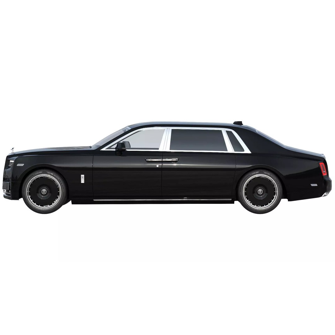 Phantom 3D Model – Luxury Sedan with PBR Textures, FBX - View 6