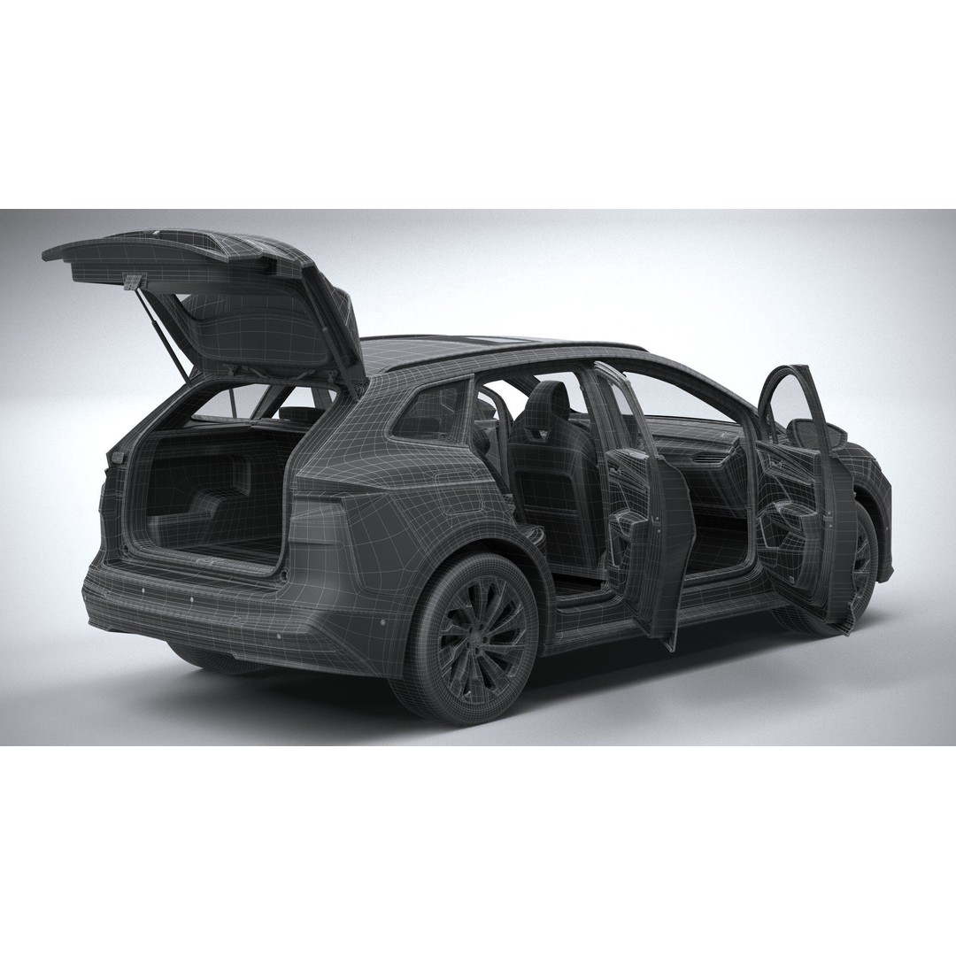 Skoda Enyaq 3D Model – High Poly SUV with Interior, FBX & OBJ