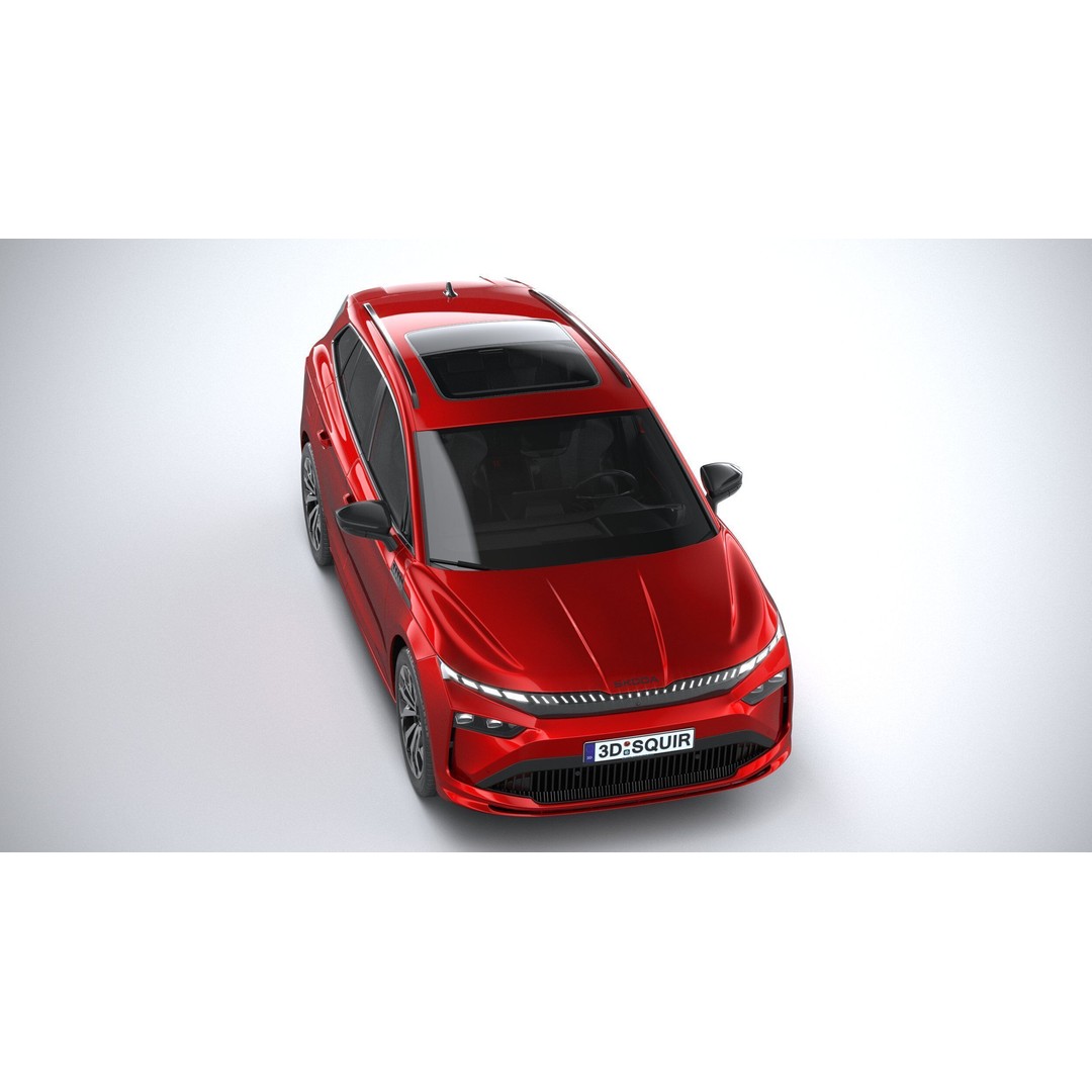 Skoda Enyaq 3D Model – High Poly SUV with Interior, FBX & OBJ - View 14