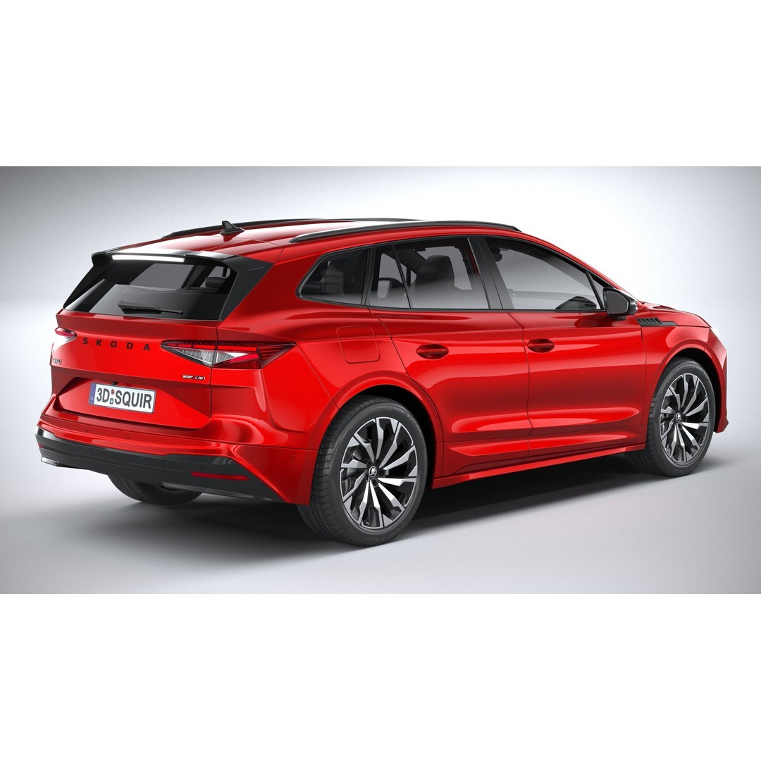 Skoda Enyaq 3D Model – High Poly SUV with Interior, FBX & OBJ - View 19