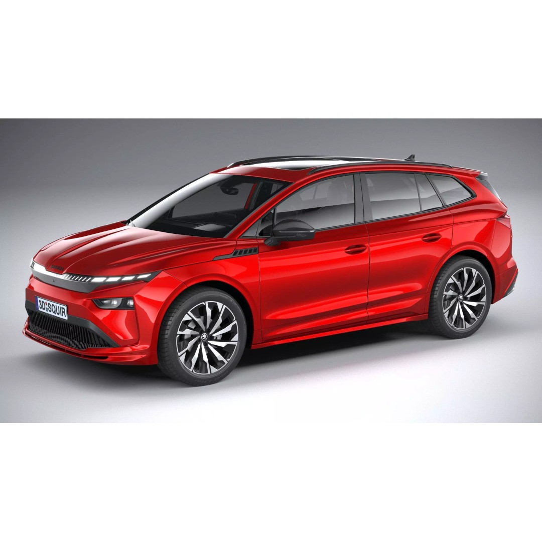 Skoda Enyaq 3D Model – High Poly SUV with Interior, FBX & OBJ - View 2