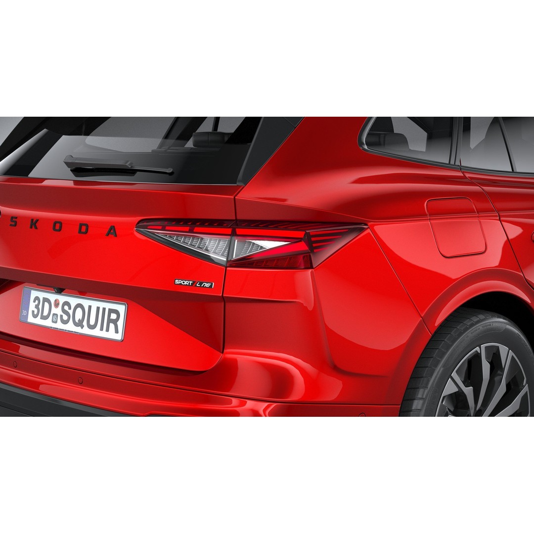 Skoda Enyaq 3D Model – High Poly SUV with Interior, FBX & OBJ - View 20