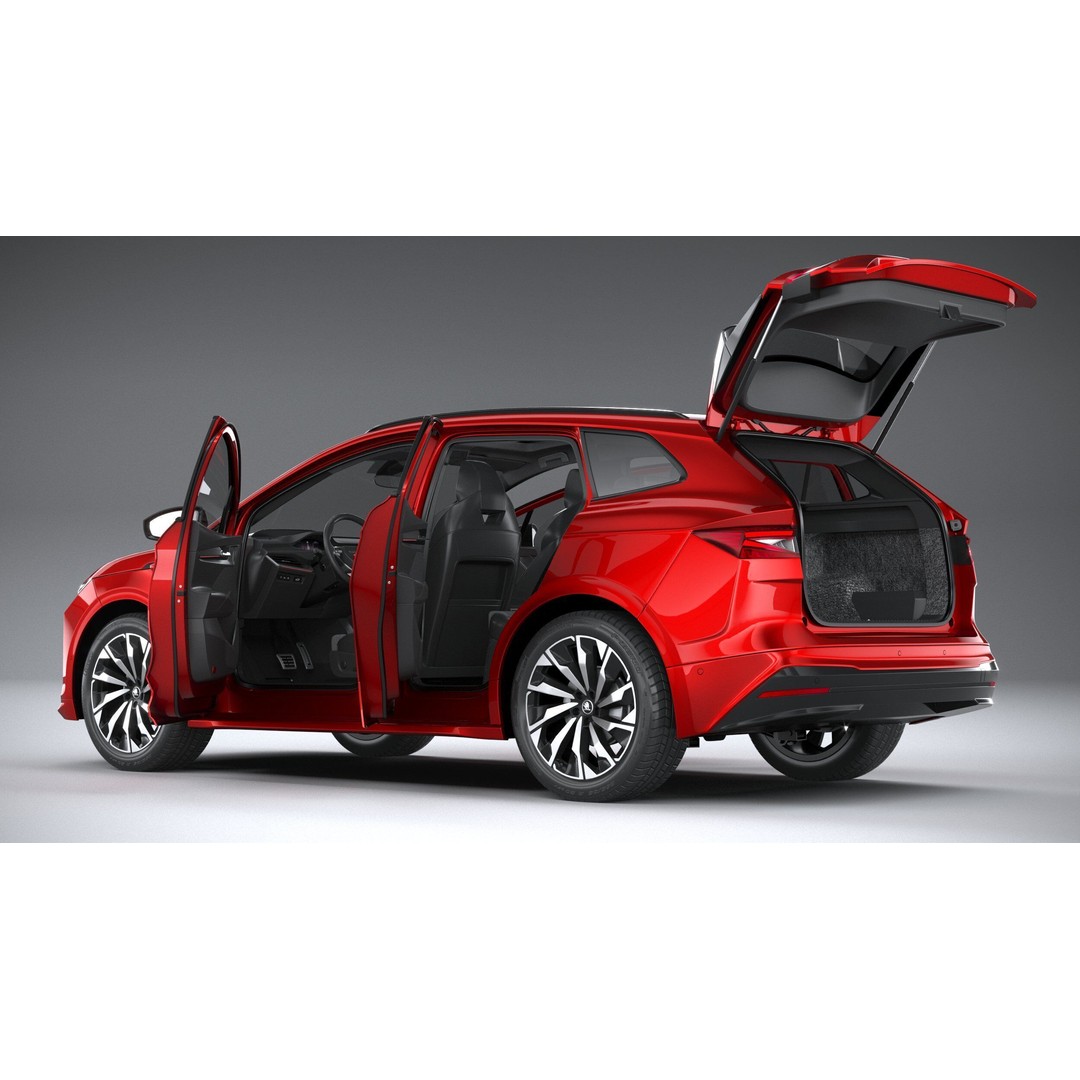 Skoda Enyaq 3D Model – High Poly SUV with Interior, FBX & OBJ - View 23