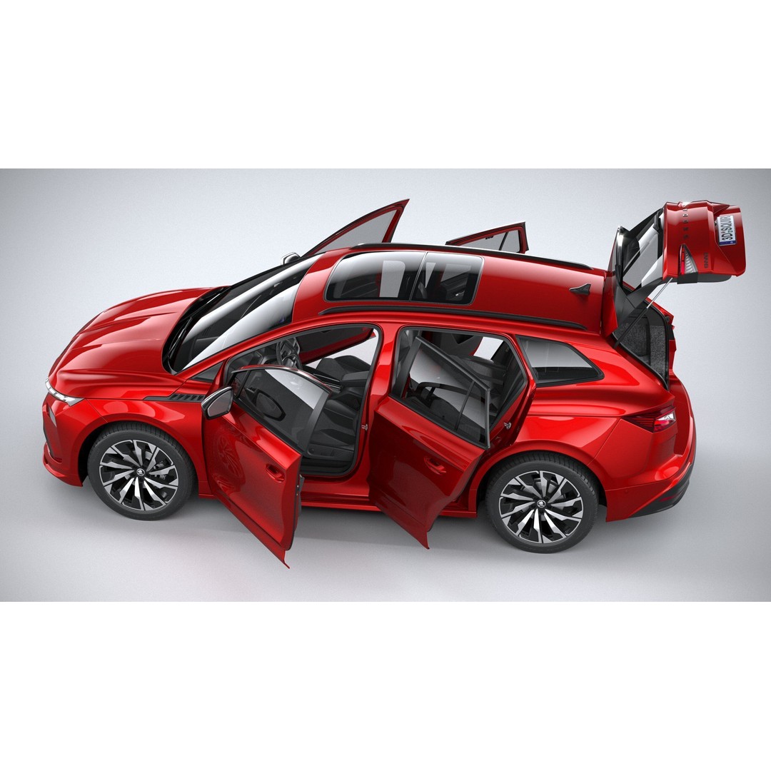 Skoda Enyaq 3D Model – High Poly SUV with Interior, FBX & OBJ - View 24
