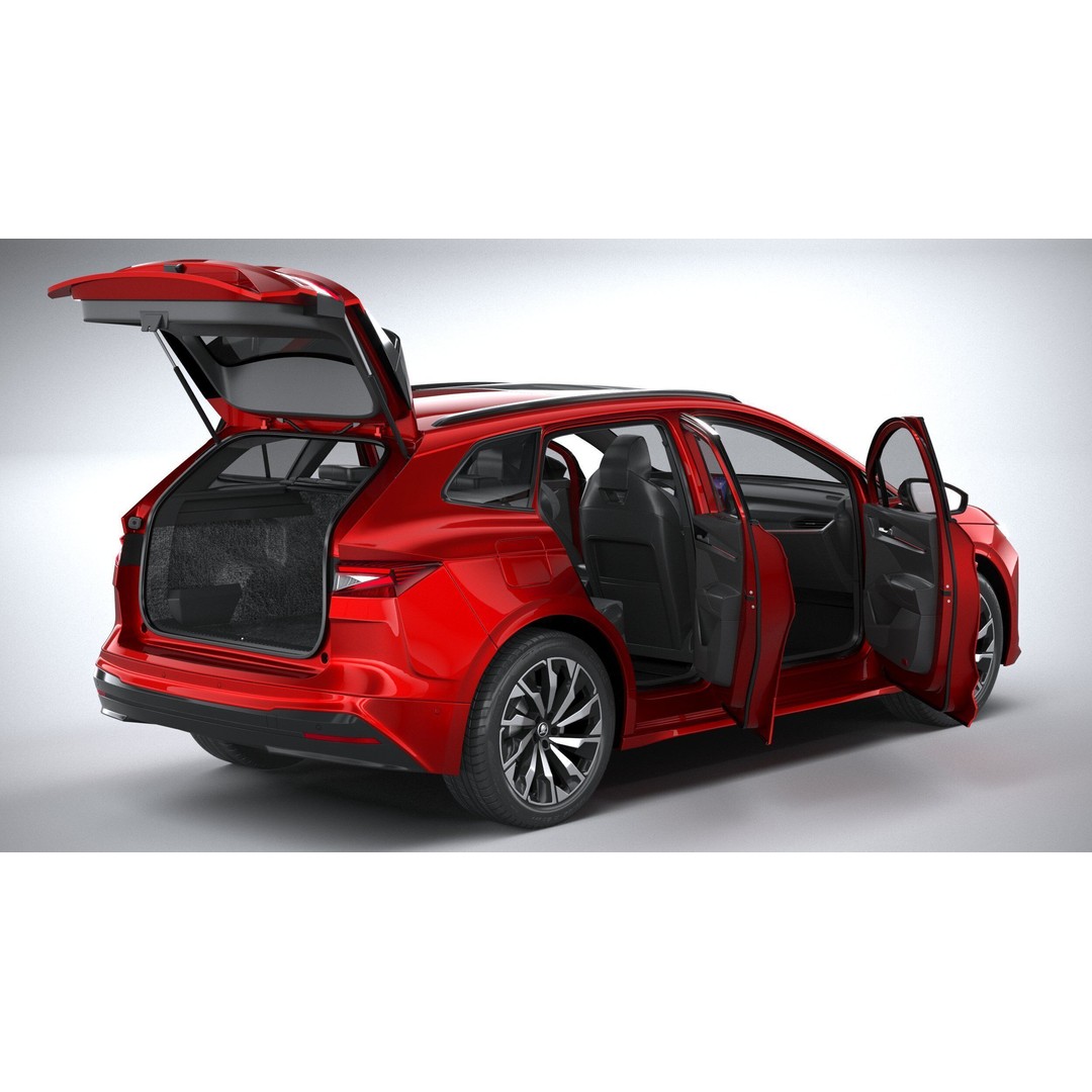 Skoda Enyaq 3D Model – High Poly SUV with Interior, FBX & OBJ - View 26