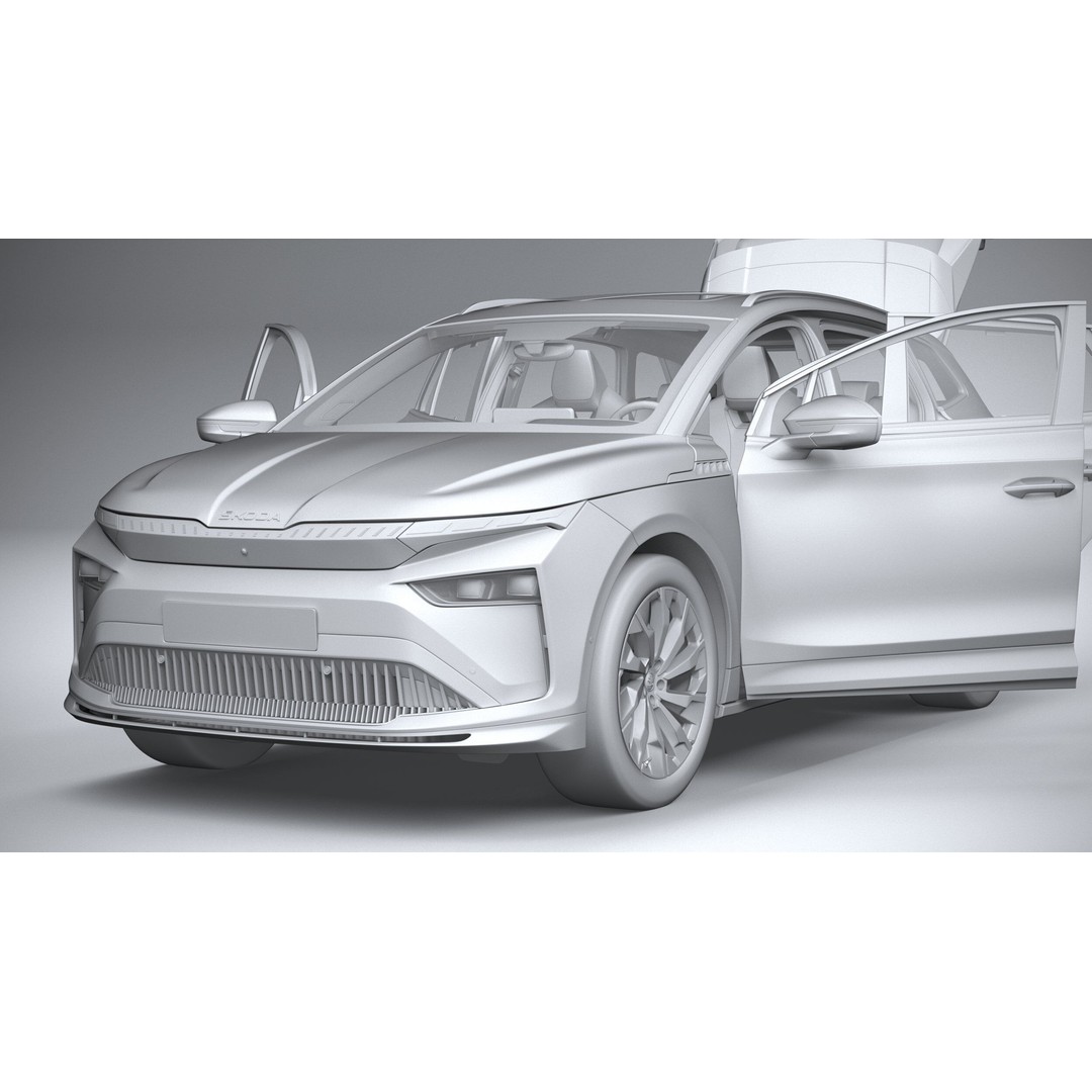 Skoda Enyaq 3D Model – High Poly SUV with Interior, FBX & OBJ - View 30