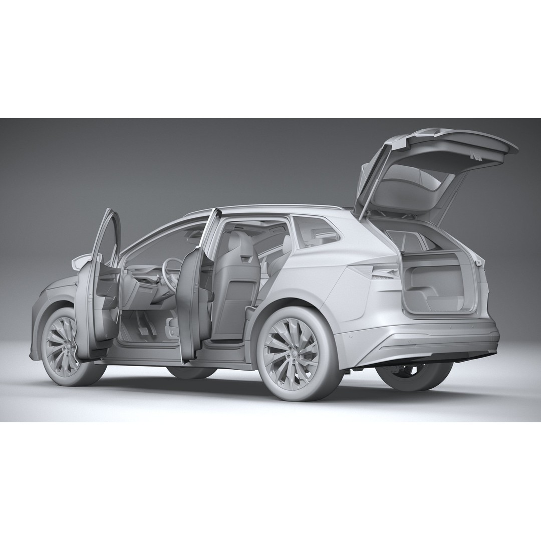Skoda Enyaq 3D Model – High Poly SUV with Interior, FBX & OBJ - View 31